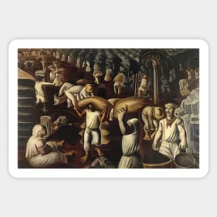 colhedores de caf 1935 - Candido Portinari Sticker